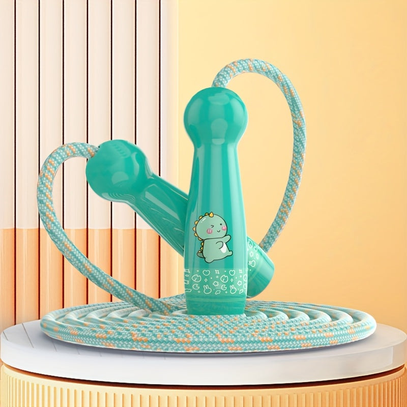 Adjustable Kids Jump Rope with Cartoon Handles – ABS Plastic, Multiple Colours