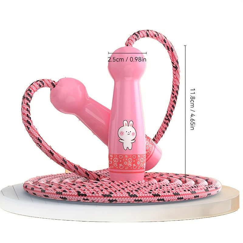 Adjustable Kids Jump Rope with Cartoon Handles – ABS Plastic, Multiple Colours