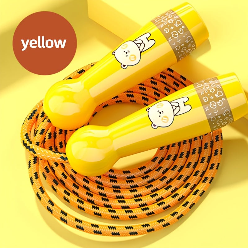 Adjustable Kids Jump Rope with Cartoon Handles – ABS Plastic, Multiple Colours