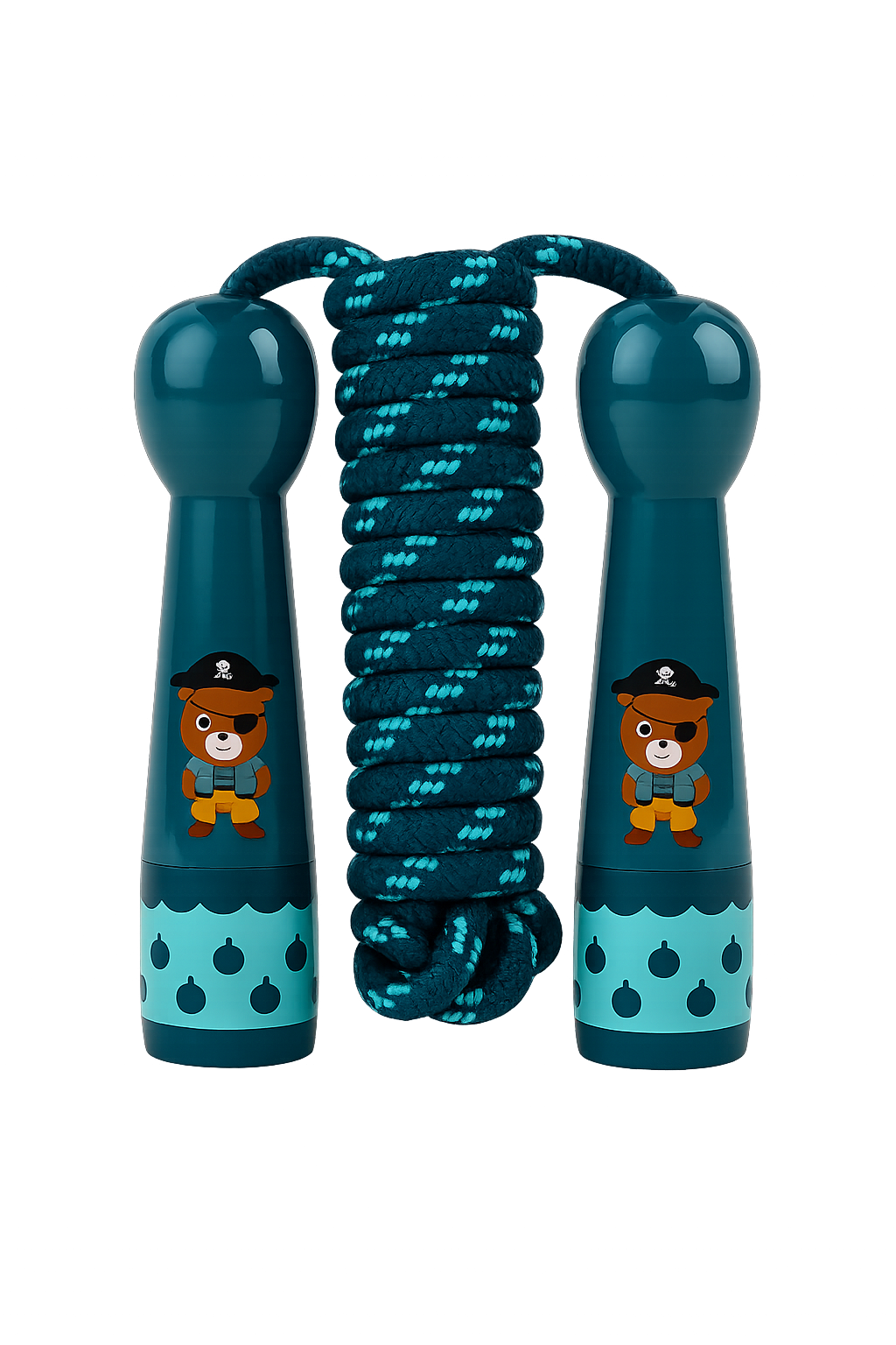 Kids Jump Rope with Cartoon Handles – Red