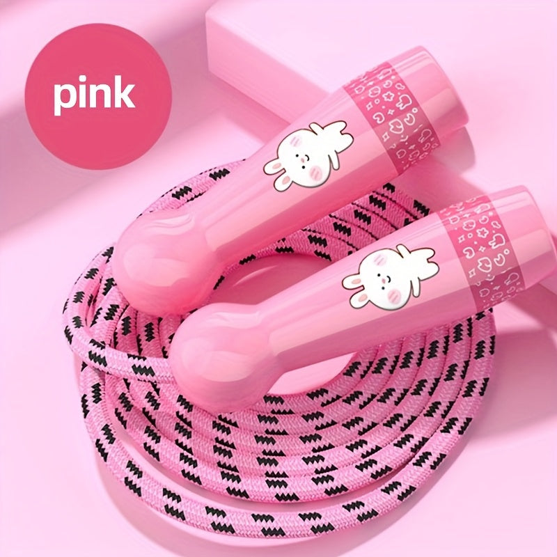 Adjustable Kids Jump Rope with Cartoon Handles – ABS Plastic, Multiple Colours